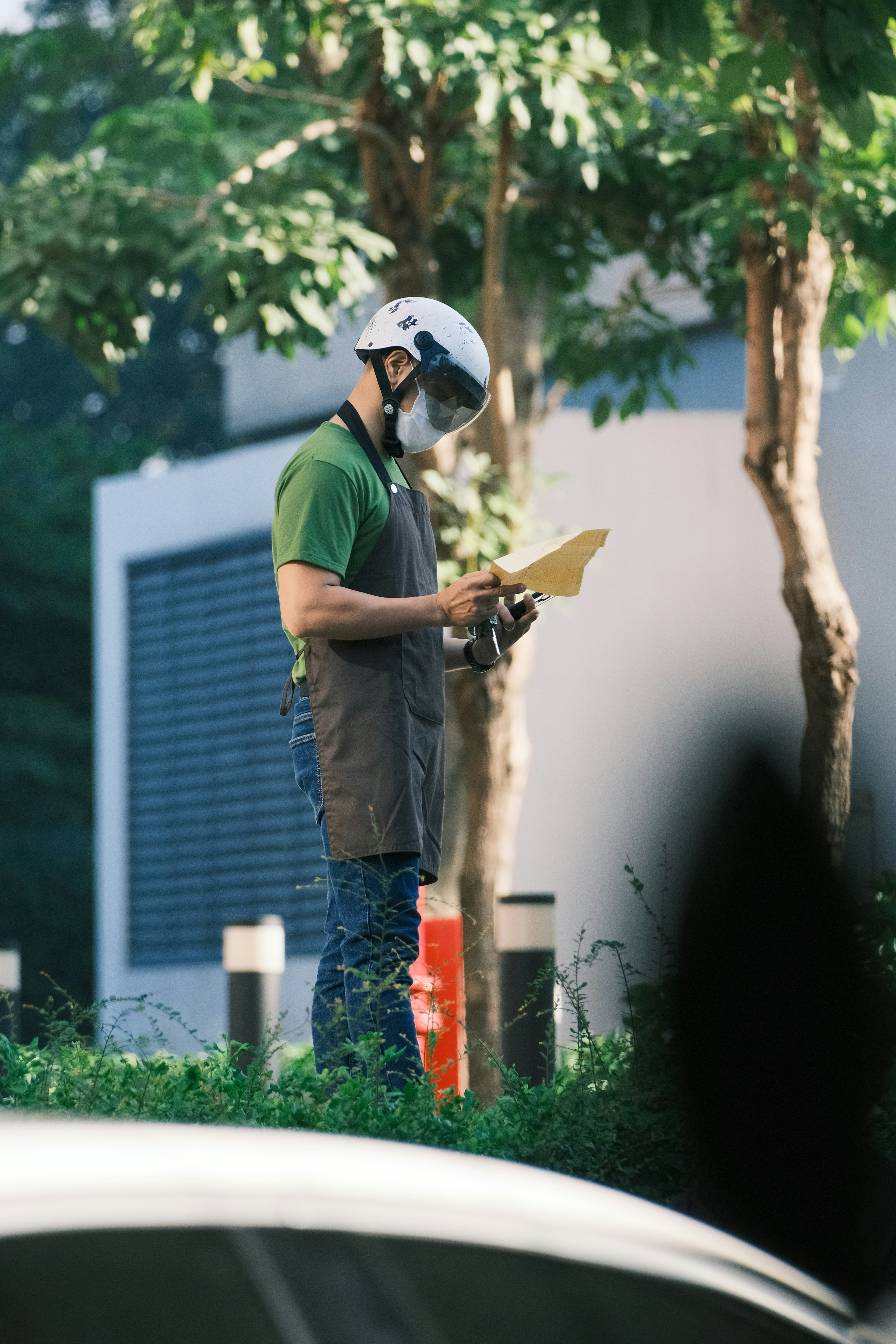 Field inspection agent at work